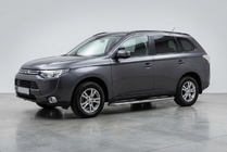 Mitsubishi Outlander 2012-2021 рр. Бокові пороги Maydos V1 (2 шт., Алюміній ↗ нерж) фото 1