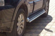 Mitsubishi Pajero Wagon IV 2006-2021 рр. Бічні труби (2 шт., нерж.) фото 3