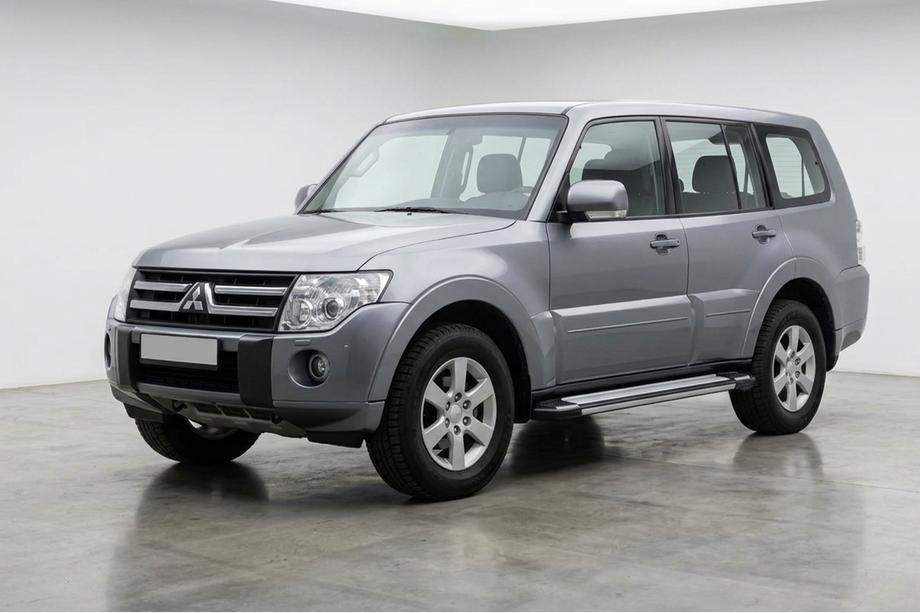 Mitsubishi Pajero Wagon IV 2006-2021 рр. Бокові пороги Rainbow (2 шт., Алюміній) Фото 1