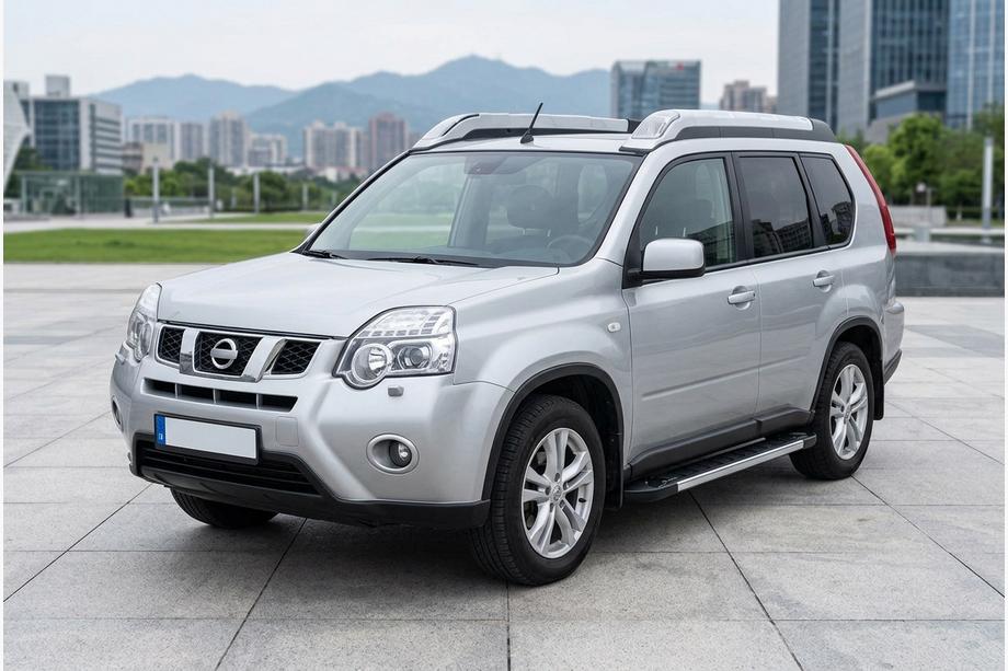 Nissan X-trail T31 2007-2014 рр. Бокові пороги RedLine V1 (2 шт., Алюміній) Image
