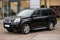 Nissan X-trail T31 2007-2014 рр. Бокові пороги Line (2 шт., Алюміній) фото 1
