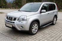 Nissan X-trail T31 2007-2014 рр. Бокові пороги Duru (2 шт., Алюміній) фото 1