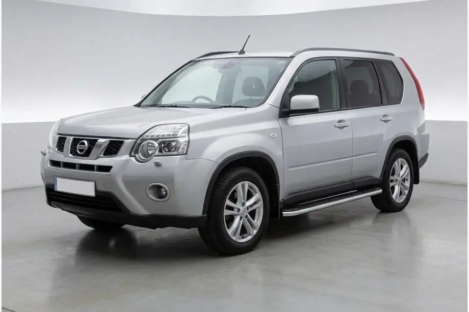 Nissan X-trail T31 2007-2014 рр. Бокові пороги Maydos V1 (2 шт., Алюміній ↗ нерж) Image