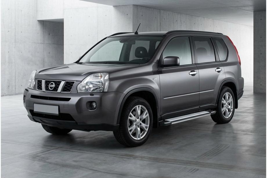 Nissan X-trail T31 2007-2014 рр. Бокові пороги Rainbow (2 шт., Алюміній) Image