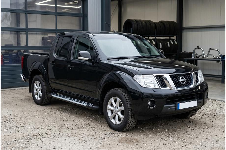 Nissan Navara 2006-2015 рр. Бокові пороги Sunrise (2 шт., Алюміній) Image