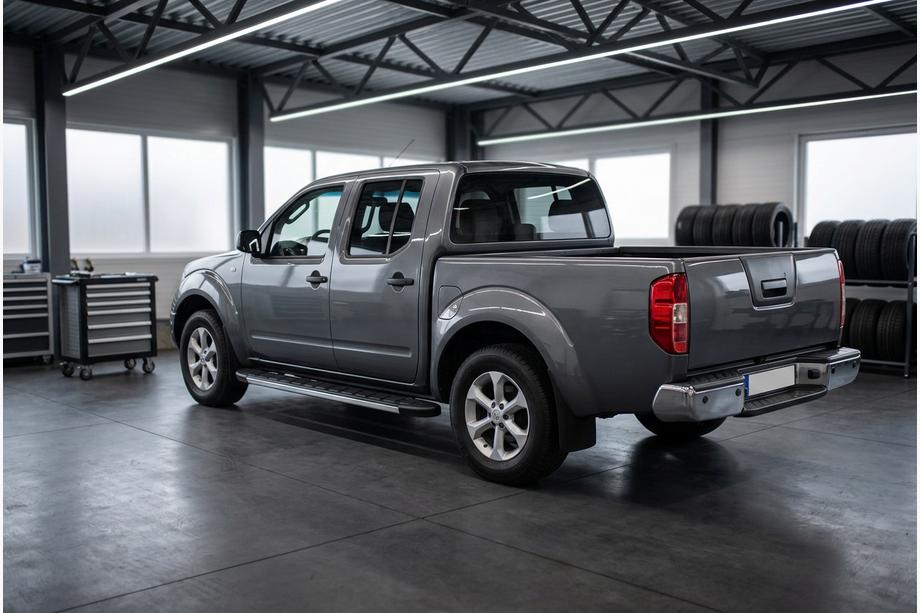 Nissan Navara 2006-2015 рр. Бокові пороги Duru (2 шт., Алюміній) Image