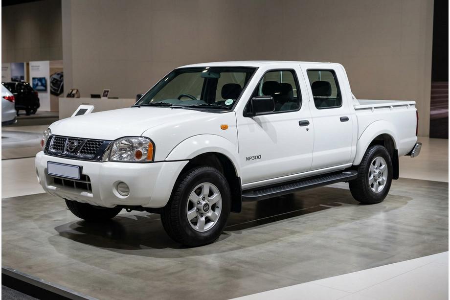 Nissan NP300 1999-2015 рр. Бокові пороги Allmond Black (2 шт., Алюміній) Фото 1