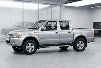 Nissan NP300 1999-2015 рр. Бокові пороги RedLine V1 (2 шт., Алюміній) фото 1