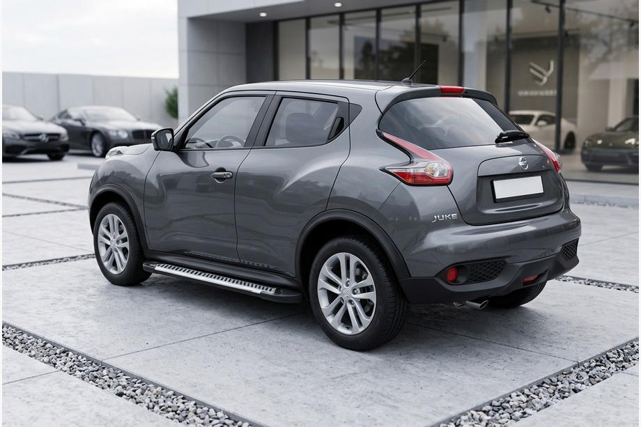 Nissan Juke 2010-2019 рр. Бокові пороги Line (2 шт., Алюміній) Image