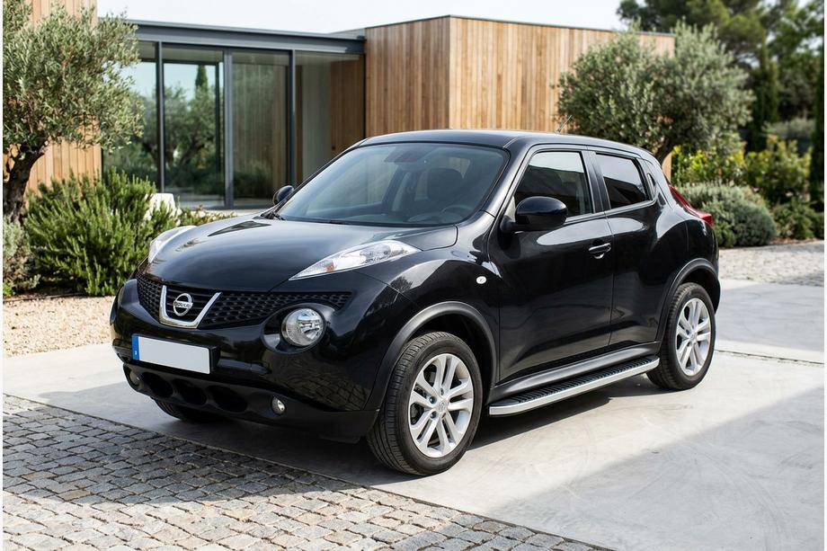Nissan Juke 2010-2019 рр. Бокові пороги Tayga Grey (2 шт., алюміній) Image