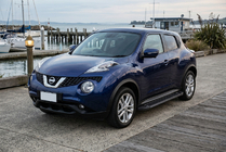 Nissan Juke 2010-2019 рр. Бокові пороги RedLine Black (2 шт., Алюміній) фото 1