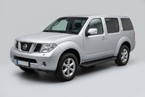 Nissan Pathfinder R51 2005-2014 рр. Бокові пороги Allmond Black (2 шт., Алюміній) фото 1