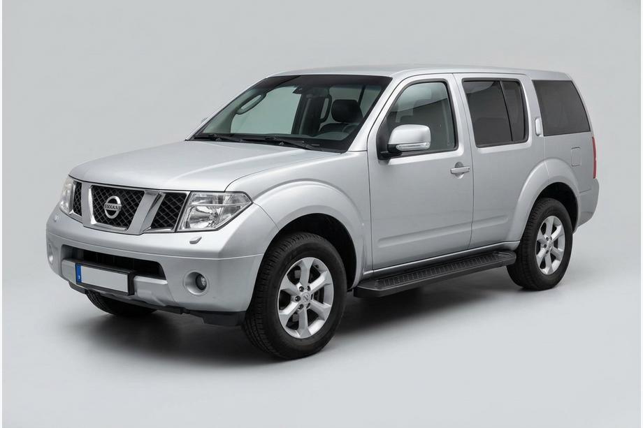 Nissan Pathfinder R51 2005-2014 рр. Бокові пороги Allmond Black (2 шт., Алюміній) Image