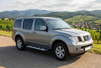 Nissan Pathfinder R51 2005-2014 рр. Бокові пороги Sunrise (2 шт., Алюміній) фото 1