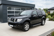 Nissan Pathfinder R51 2005-2014 рр. Бокові пороги Duru (2 шт., Алюміній) фото 2