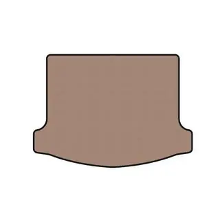Гумовий килимок в багажник Carsuit (HB, 3-х дверний, бежевий) фото 1