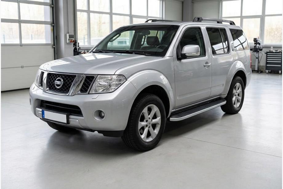 Nissan Pathfinder R51 2005-2014 рр. Бокові пороги Tayga Grey (2 шт., алюміній) Image