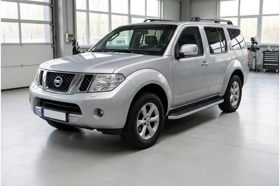 Nissan Pathfinder R51 2005-2014 рр. Бокові пороги Tayga Grey (2 шт., алюміній) Image
