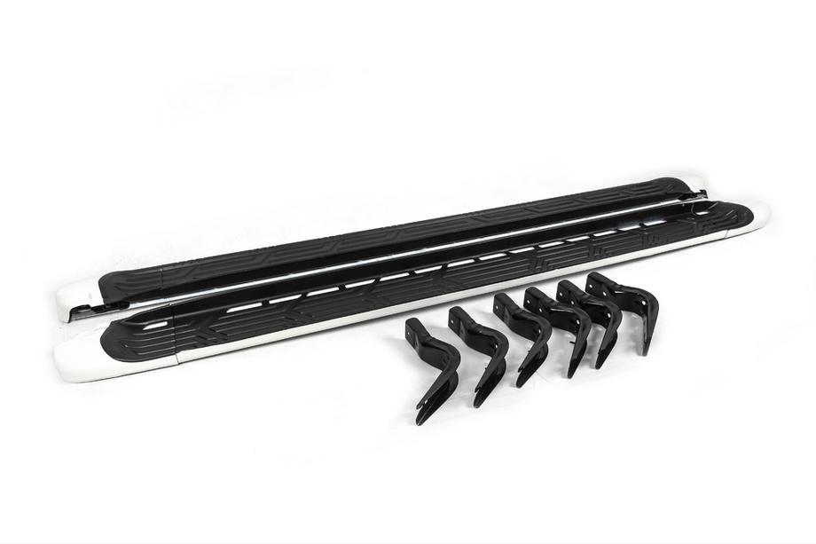 Nissan Patrol Y62 2010-2024 рр. Бокові пороги OEM (2 шт., алюміній) Image