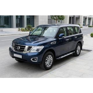Бокові пороги Sunrise (2 шт., алюміній) Nissan Patrol Y62 2010-2024 рр. фото 1