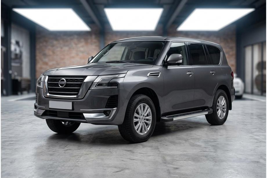 Nissan Patrol Y62 2010-2024 рр. Бокові пороги RedLine V1 (2 шт., алюміній) Фото 1