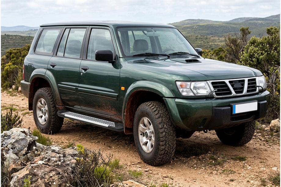 Nissan Patrol Y61 1997-2011 рр. Бокові пороги Line (2 шт., Алюміній) Image