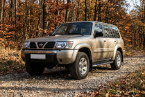 Nissan Patrol Y61 1997-2011 рр. Бокові пороги Maydos V1 (2 шт., Алюміній ↗ нерж) фото 1