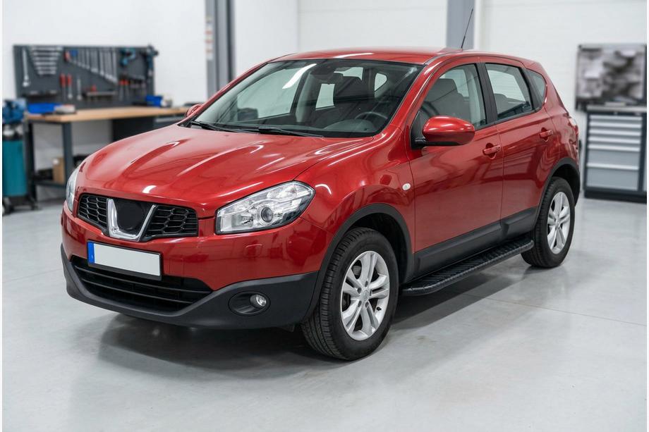 Nissan Qashqai 2010-2014 рр. Бокові пороги Bosphorus Black (2 шт., Алюміній) Фото 1