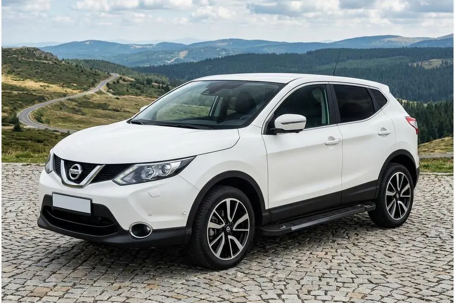 Nissan Qashqai 2014-2021 рр. Бокові пороги RedLine Black (2 шт., Алюміній) Image