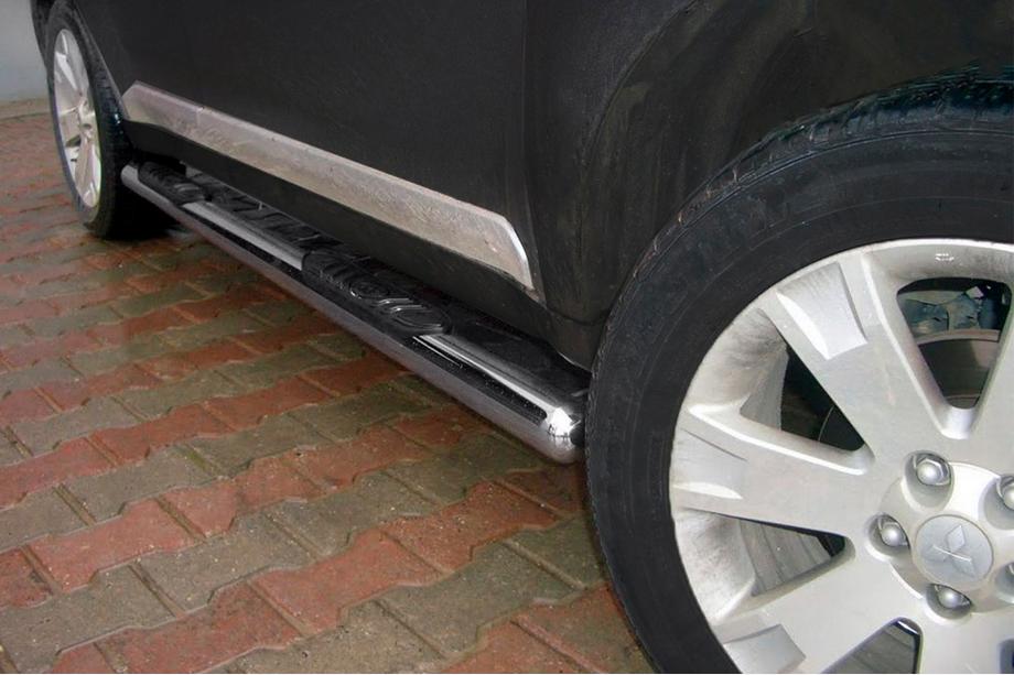 Nissan Murano 2008-2014 рр. Бічні труби (2 шт., Нерж.) Image