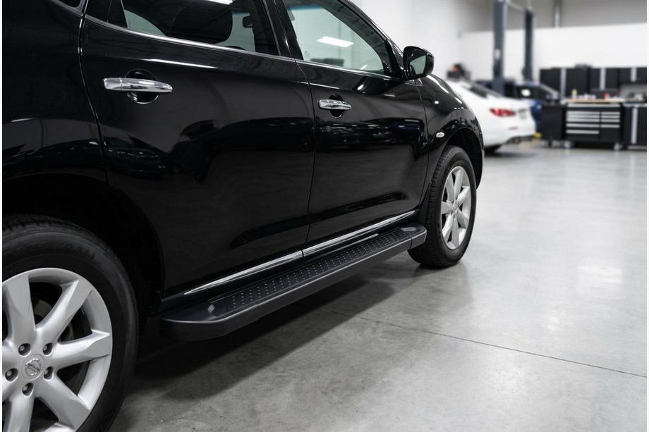 Nissan Murano 2008-2014 рр. Бокові пороги Allmond Black (2 шт., Алюміній) Image