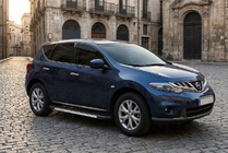Nissan Murano 2008-2014 рр. Бокові пороги Duru (2 шт., Алюміній) фото 1