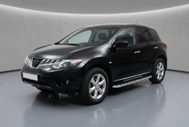 Nissan Murano 2008-2014 рр. Бокові пороги Maydos V1 (2 шт., Алюміній ↗ нерж) фото 1