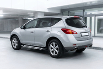 Nissan Murano 2008-2014 рр. Бокові пороги Rainbow (2 шт., Алюміній) фото 1