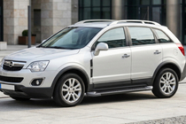 Opel Antara 2006-2017 рр. Бокові пороги Allmond Black (2 шт., Алюміній) фото 1