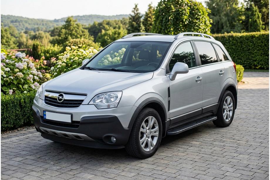 Opel Antara 2006-2017 рр. Бокові пороги Bosphorus Black (2 шт., Алюміній) Image