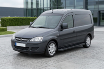 Opel Combo 2002-2012 рр. Бокові пороги Allmond Black (2 шт., алюміній) фото 1