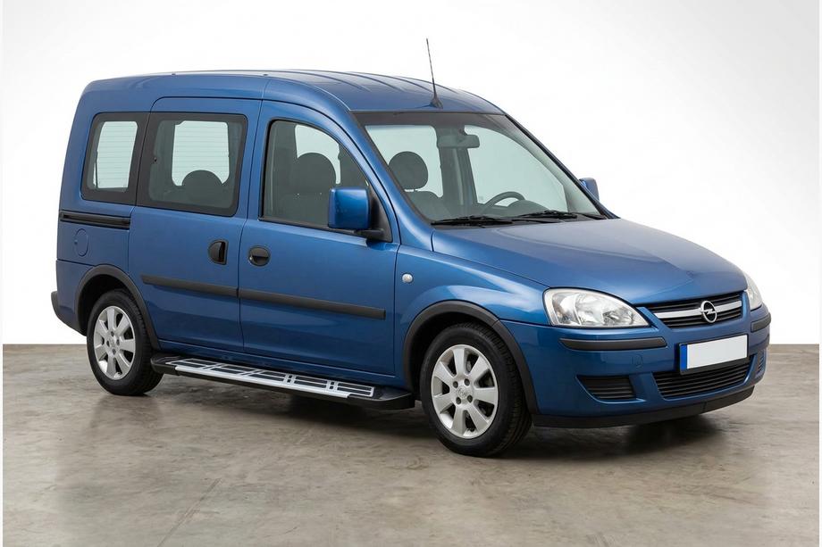 Opel Combo 2002-2012 рр. Бокові пороги Sunrise (2 шт., алюміній) Image