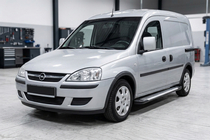Opel Combo 2002-2012 рр. Бокові пороги Line (2 шт., Алюміній) фото 1