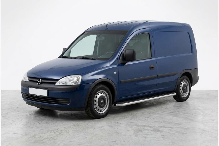 Opel Combo 2002-2012 рр. Бокові пороги Maydos V1 (2 шт., Алюміній ↗ нерж) Image