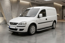 Opel Combo 2002-2012 рр. Бокові пороги Tayga Grey (2 шт., алюміній) фото 1