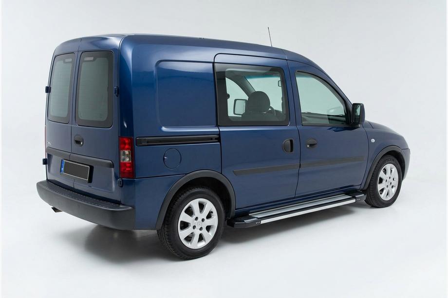 Opel Combo 2002-2012 рр. Бокові пороги Rainbow (2 шт., алюміній) Image