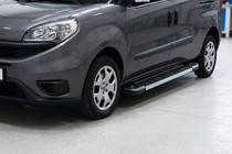 Opel Combo 2012-2018 рр. Бокові пороги RedLine V1 (2 шт., Алюміній) фото 1