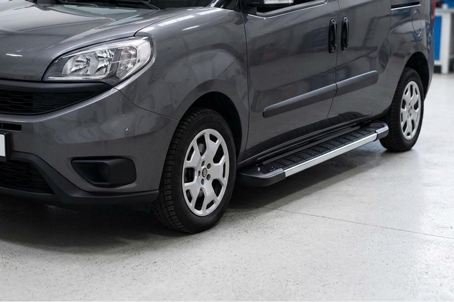 Opel Combo 2012-2018 рр. Бокові пороги RedLine V1 (2 шт., Алюміній) Image