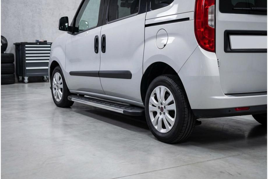 Opel Combo 2012-2018 рр. Бокові пороги Duru (2 шт., алюміній) Image