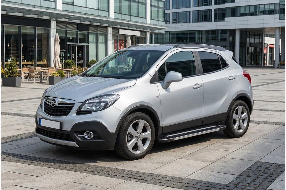 Opel Mokka 2012-2021 рр. Бокові пороги RedLine V1 (2 шт., алюміній) Image