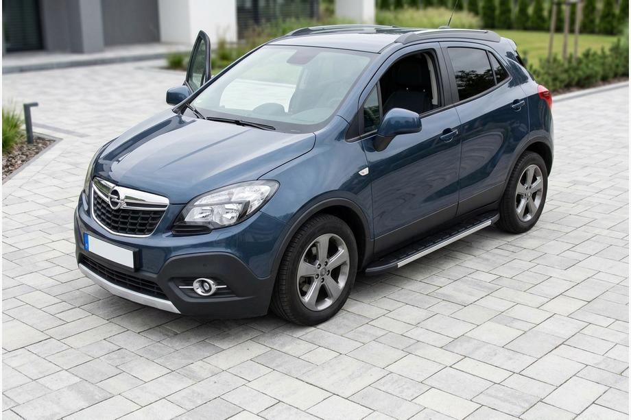 Opel Mokka 2012-2021 рр. Бокові пороги Duru (2 шт., алюміній) Image