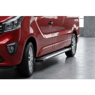 Бокові пороги Line (2 шт., Алюміній) Opel Vivaro 2001-2015 рр. фото 1