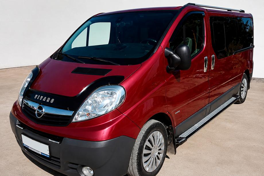 Renault Trafic 2001-2015 рр. Бокові пороги Rainbow (2 шт., Алюміній) Довга база Image