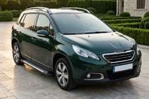 Peugeot 2008 2013-2019 рр. Бокові пороги Line (2 шт., алюміній) фото 1